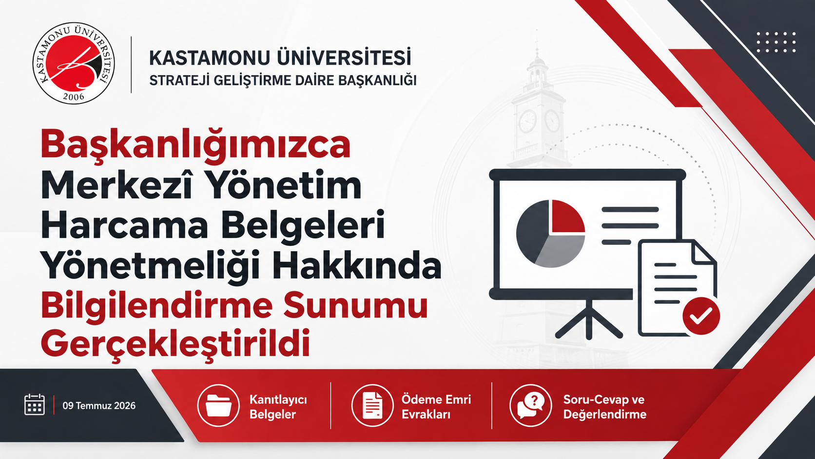 Başkanlığımızca Merkezi Yönetim Harcama Belgeleri Yönetmeliği Hakkında Bilgilendirme Sunumu Gerçekleştirildi